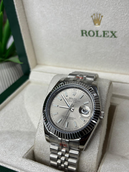 RLX DATE-JUST SILVER AUTO