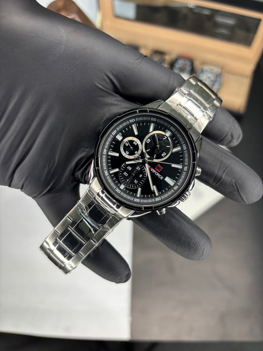 NAVIFORCE NF9089 SILVER BAND CHRONOGRAPH