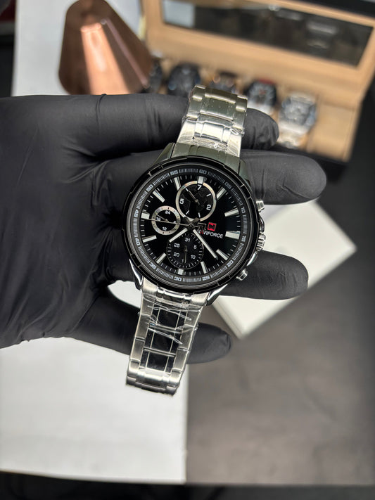 NAVIFORCE NF9089 SILVER BAND CHRONOGRAPH